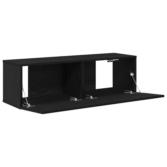 Vidaxl Modernes TV-Schrank Set, 2-teilig, Schwarz - jetzt bis zu 40% sparen