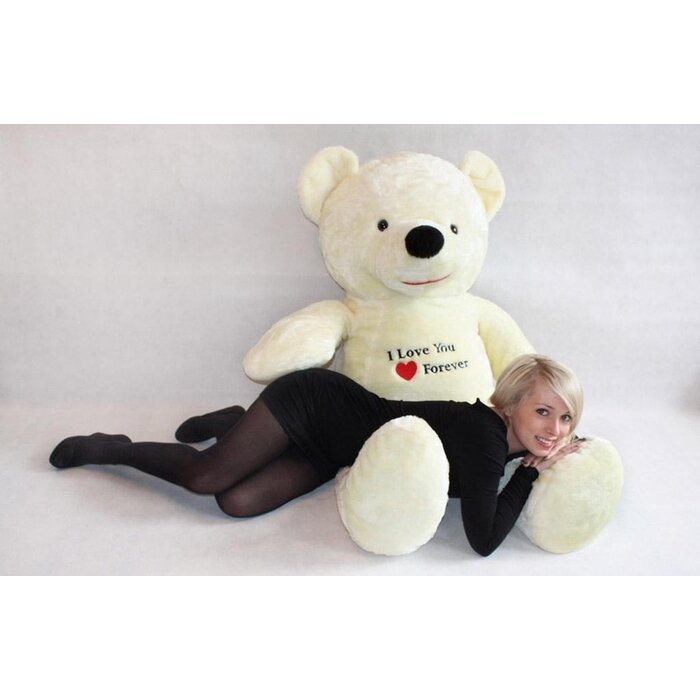 Viking Choice XXL Kuschelbär 170 cm Weiß mit I Love You Stickerei - jetzt bis zu 53% sparen
