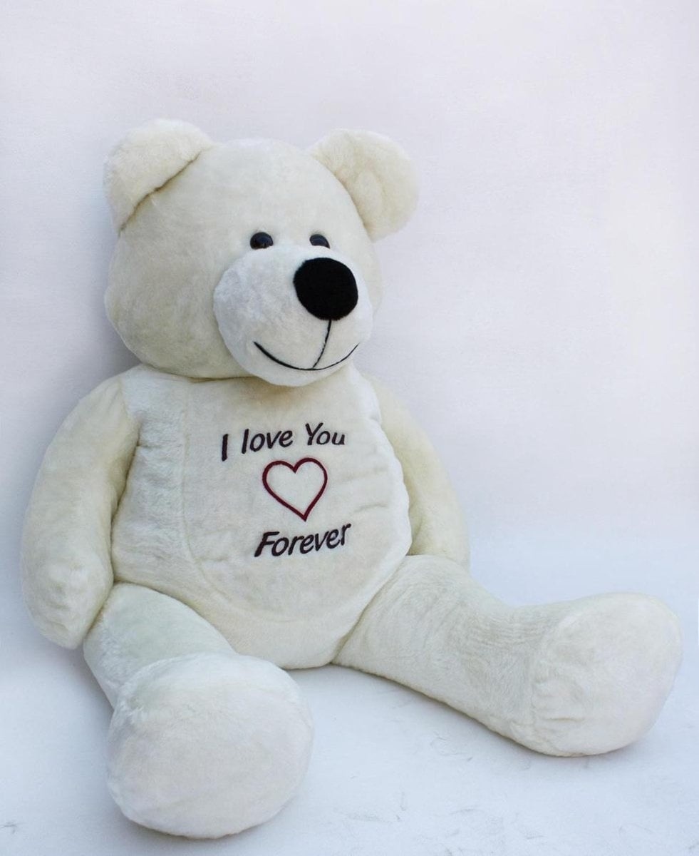 XXL Teddybär 180 cm - I Love You Forever - Weiß - Bis zu 54% Rabatt
