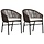 Gartenstuhl 2er-Set aus PE-Rattan, braun - Outlet-Schnäppchen bis zu 70% Rabatt