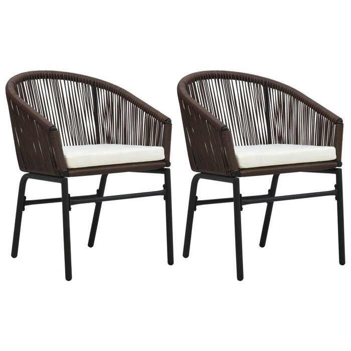 Vidaxl Gartenstuhl 2er-Set aus PE-Rattan, braun - Outlet-Schnäppchen bis zu 70% Rabatt