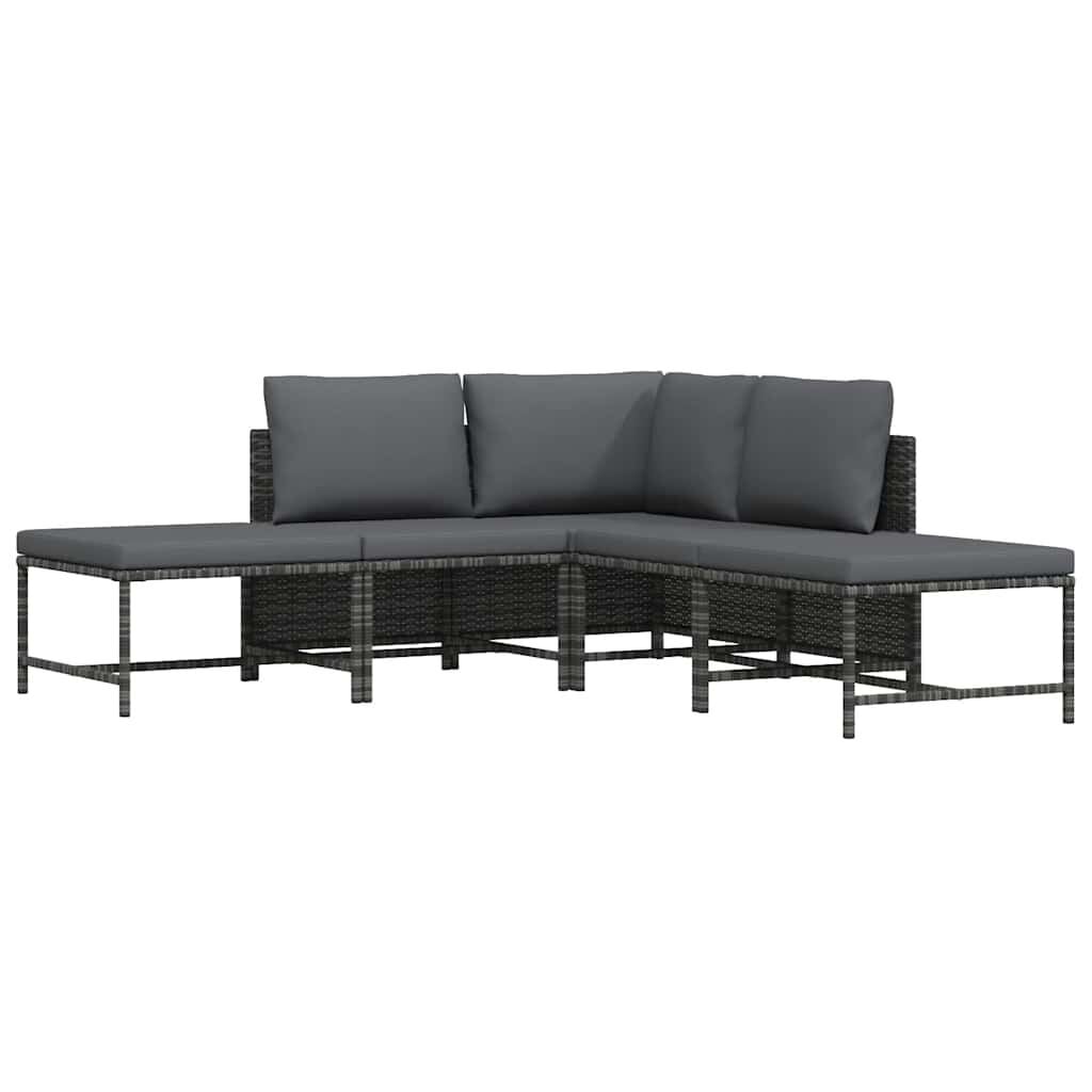 Vidaxl 5-tlg. Lounge-Set aus Poly-Rattan: Gemütlichkeit für Ihren Garten - bis zu 35%!