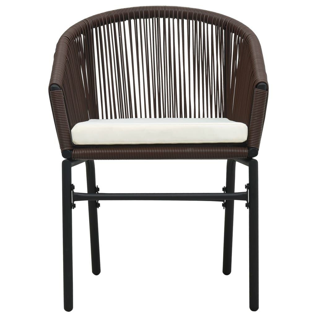 Vidaxl 2er-Set Gartenstühle aus PE-Rattan, braun - bis zu 70% Rabatt