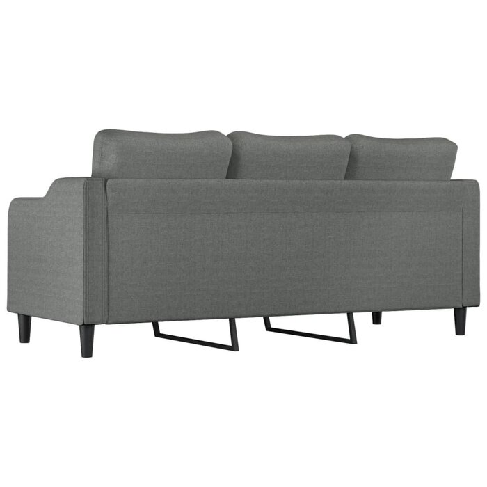 Vidaxl 3-Sitzer Sofa 180 cm Stoff Dunkelgrau - Stilvoll & bis zu 35% günstiger
