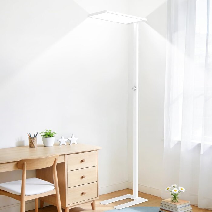 Moderne LED-Stehleuchte, dimmbar, 196 cm, Weiß - Jetzt bis zu 35% Rabatt