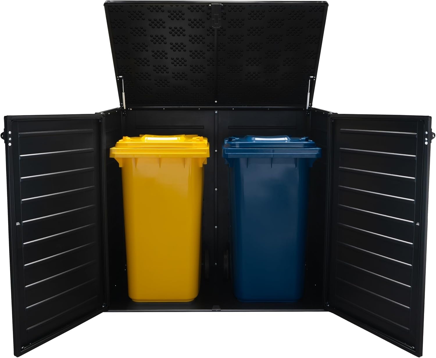 Mülltonnenbox Holzoptik 1170L - Abschließbar - Bis zu 30% Rabatt