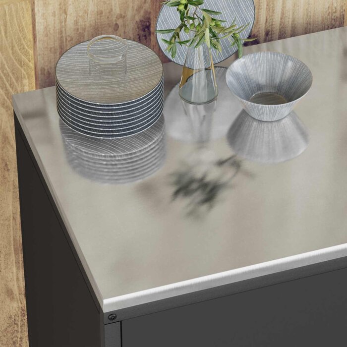 Vidaxl Küchenschrank HATTEM aus Stahl, 60x50x92 cm - Jetzt bis zu 35% Rabatt