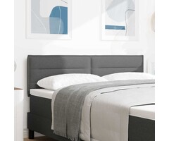 Vidaxl Stilvolles Bett-Kopfteil 144x88cm, höhenverstellbar, Dunkelgrau - bis zu 55% Rabatt