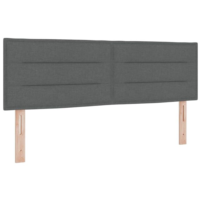 Vidaxl Bettkopfteil 144x88 cm Dunkelgrau - höhenverstellbar - bis zu 33% reduziert