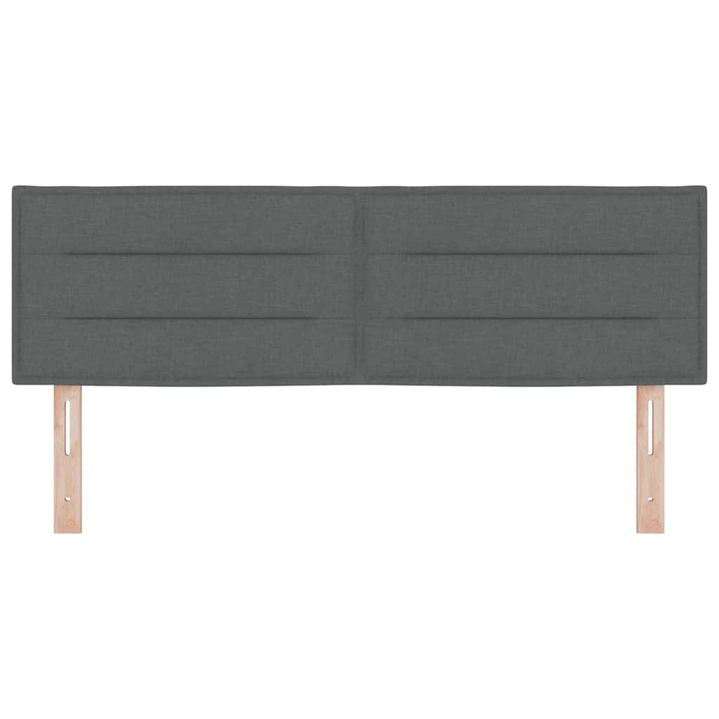 Vidaxl Bettkopfteil 144x88 cm Dunkelgrau - höhenverstellbar - bis zu 33% reduziert