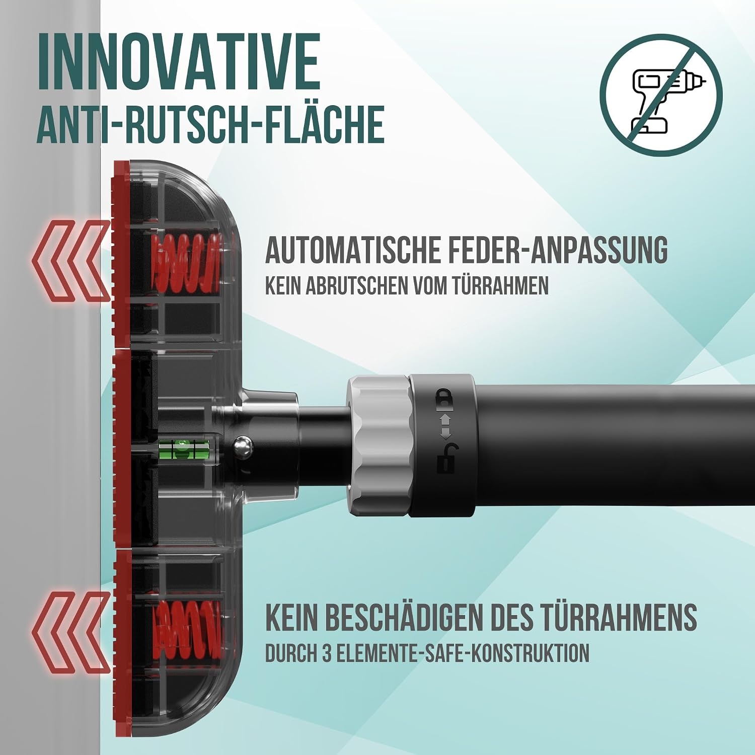 Profi Klimmzugstange für Türrahmen | 73-92 cm | Belastbar bis 200 kg | bis 33%