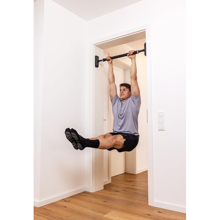 Profi Klimmzugstange für Türrahmen | 73-92 cm | Belastbar bis 200 kg | bis 33%
