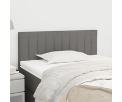 Vidaxl Stoff-Bettkopfteil 90x78/88 cm in Dunkelgrau - bis zu 65% Rabatt