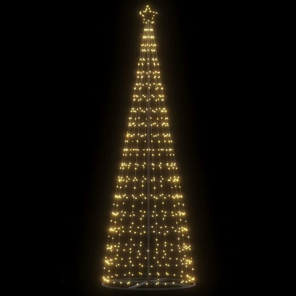 Vidaxl LED-Weihnachtsbaum mit Stern 304 cm - Warmweiß - bis zu 79% Rabatt