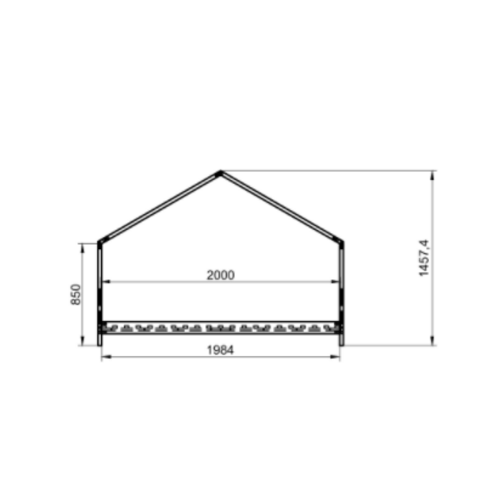 Viking Choice Hausbett 90x200 cm aus Kiefernholz weiß - Jetzt bis zu 25% günstiger
