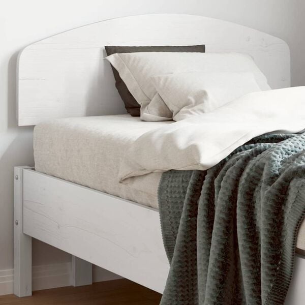 Vidaxl Kopfteil für Bett 100 cm aus Kiefernholz Weiß - jetzt bis zu 23% sparen