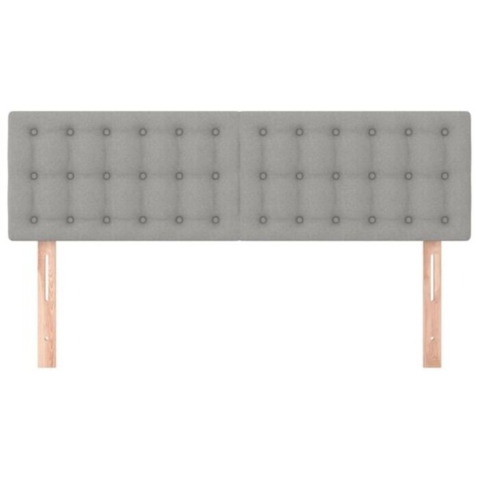 Vidaxl 2er-Set Bettkopfteile Lichtgrau 72x88cm - Jetzt bis zu 55% Rabatt sichern!
