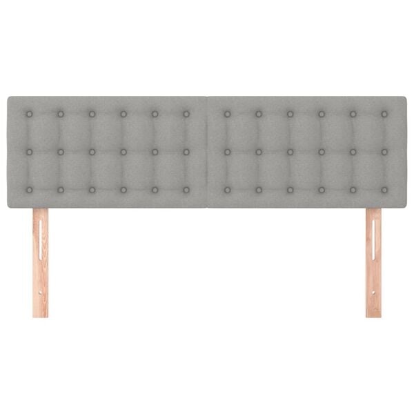 Vidaxl 2er-Set Bettkopfteile Lichtgrau 72x88cm - Jetzt bis zu 55% Rabatt sichern!