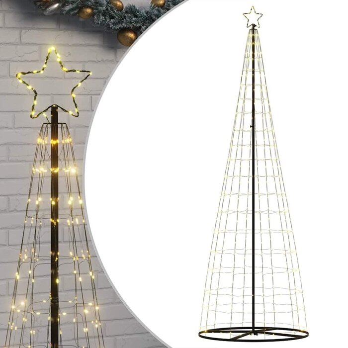 Vidaxl LED-Weihnachtsbaum 304 cm mit Stern - bis zu 79% günstiger
