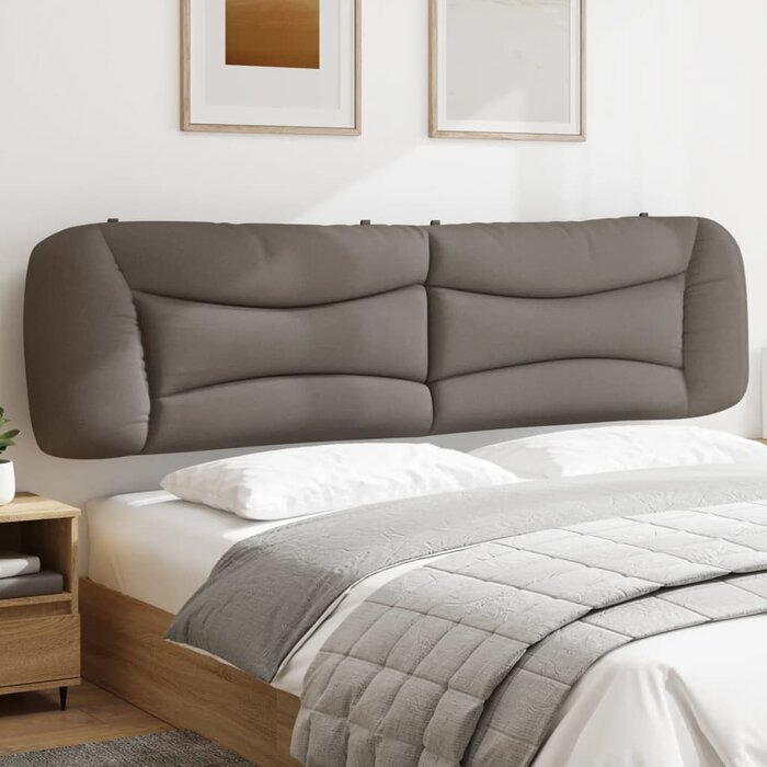 Vidaxl Bett-Kopfkissen 200 cm, Taupe - Jetzt bis zu 81% Rabatt