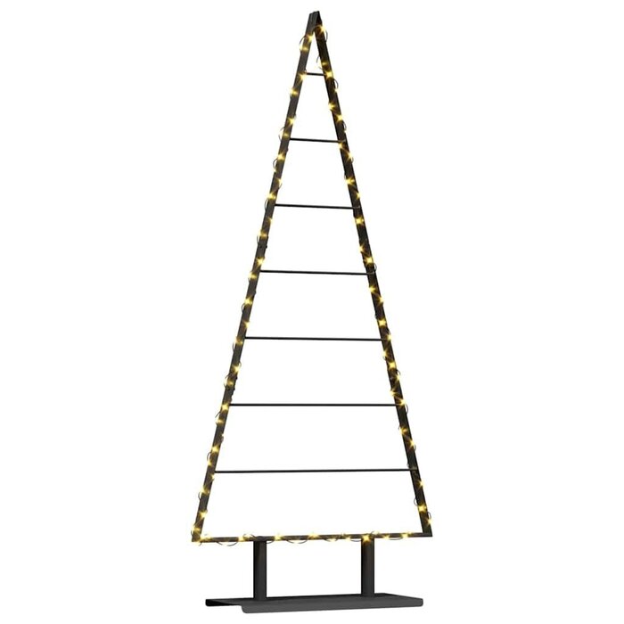 Vidaxl Minimalistischer Weihnachtsbaum Metall, 150 cm, Schwarz - bis zu 77% Rabatt
