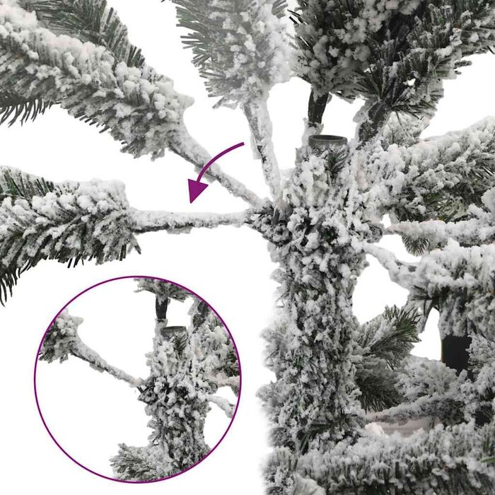 Vidaxl Künstlicher Weihnachtsbaum mit Schnee-Optik, 120 cm - bis zu 79 % Rabatt