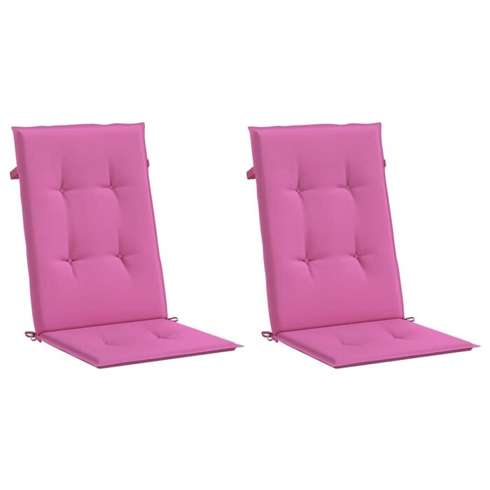 Vidaxl Hochlehner-Auflagen 2er-Set 120x50x3 cm Rosa - bis zu 42% Rabatt
