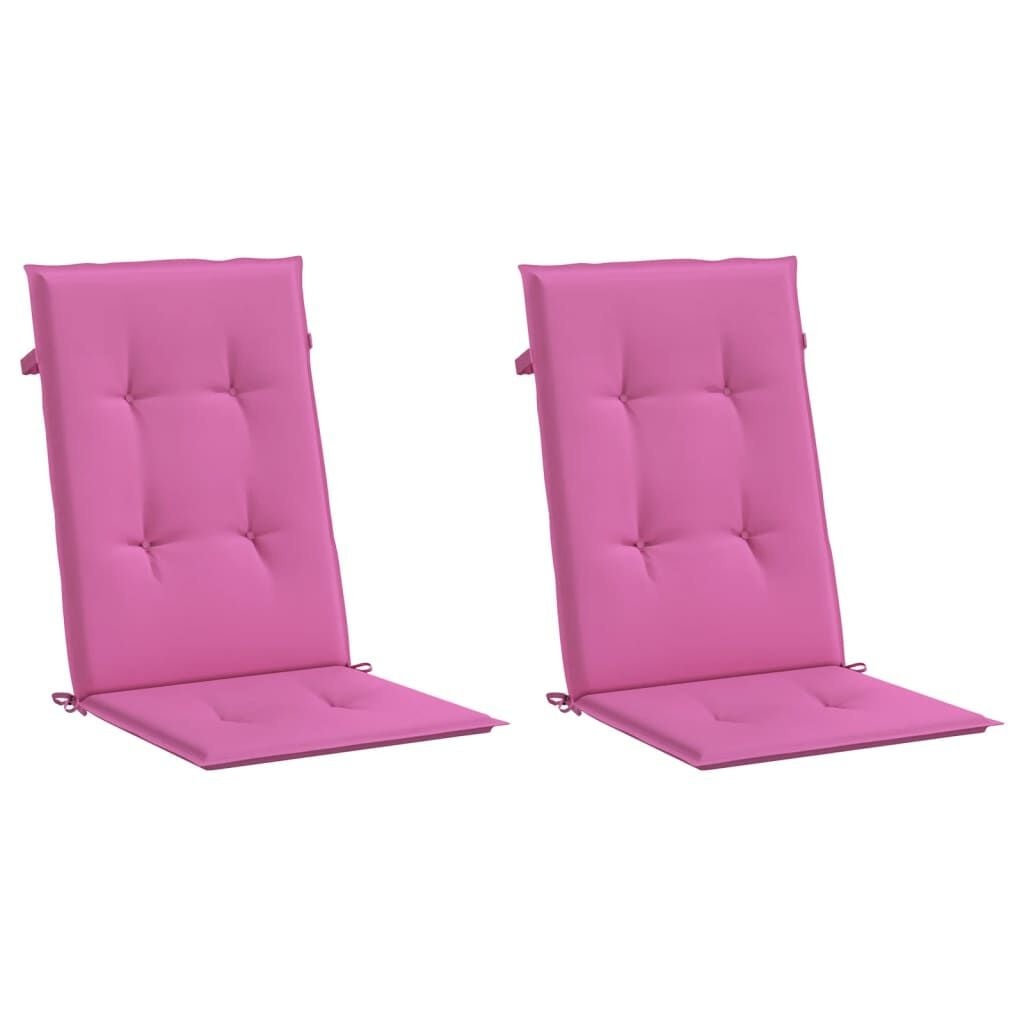 Vidaxl Hochlehner-Auflagen 2er-Set 120x50x3 cm Rosa - bis zu 42% Rabatt