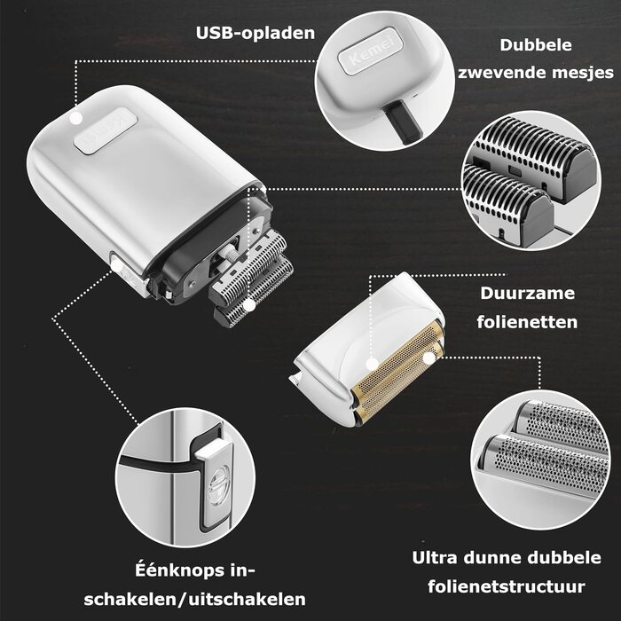 Elektrischer Metall-Folienrasierer - Nass/Trocken - bis zu 33% Rabatt