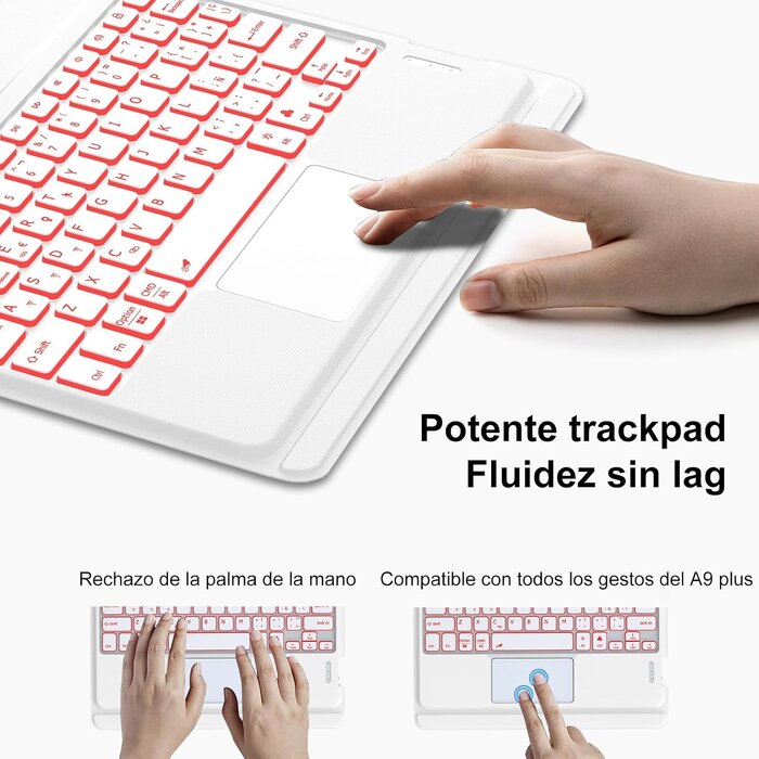 Bluetooth-Tastatur mit Touchpad für 11 Zoll Tablet - Spanisches Layout - bis 28%