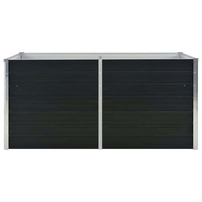 Vidaxl Hochbeet aus verzinktem Stahl 160x80x77cm - Anthrazit, sparen Sie bis zu 33%