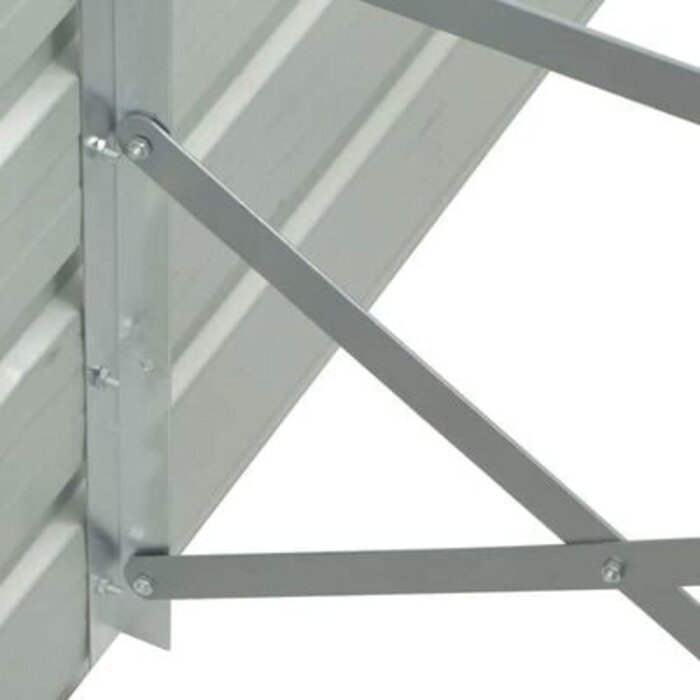 Vidaxl Großes Hochbeet 400x80x45cm Anthrazit - Verzinkter Stahl - bis zu 34% Rabatt