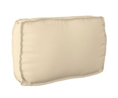 Vidaxl Rechteckiges Outdoor-Kissen aus Oxford-Gewebe, Beige - bis zu 53% reduziert