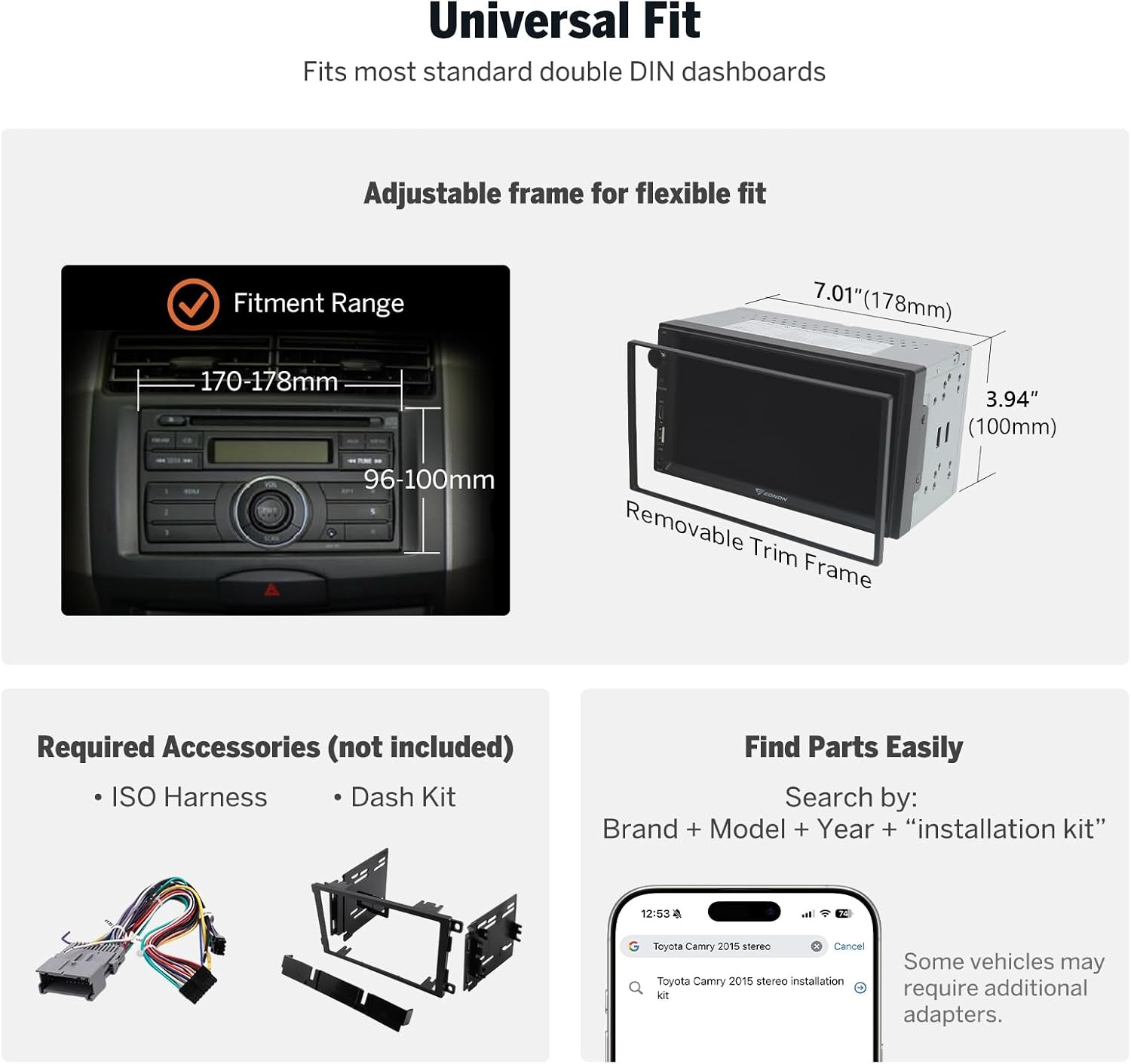 2-DIN Autoradio 7 Zoll QLED - Apple CarPlay & Android Auto - bis zu 35% Rabatt