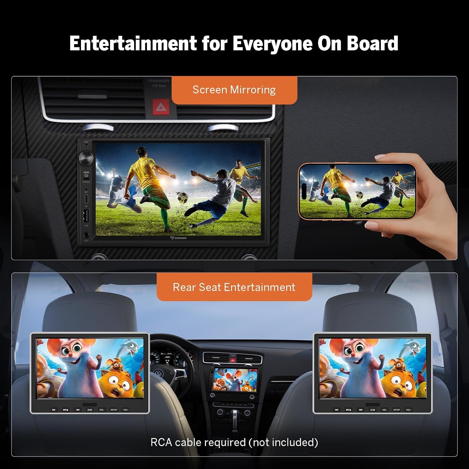 2-DIN Autoradio 7 Zoll QLED - Apple CarPlay & Android Auto - bis zu 35% Rabatt