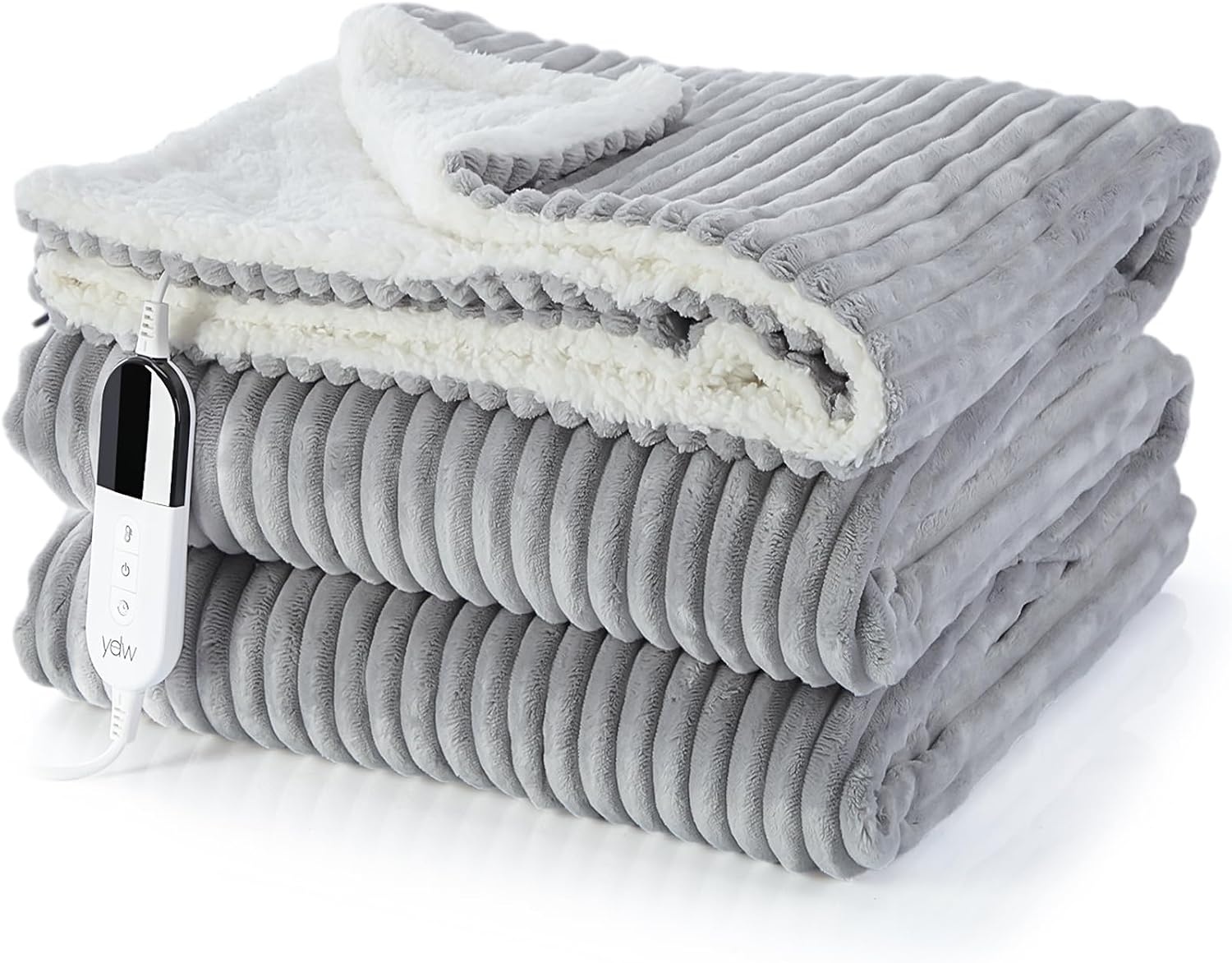Elektrische Heizdecke 200x180 cm Grau - Bis zu 33% Rabatt im Outlet