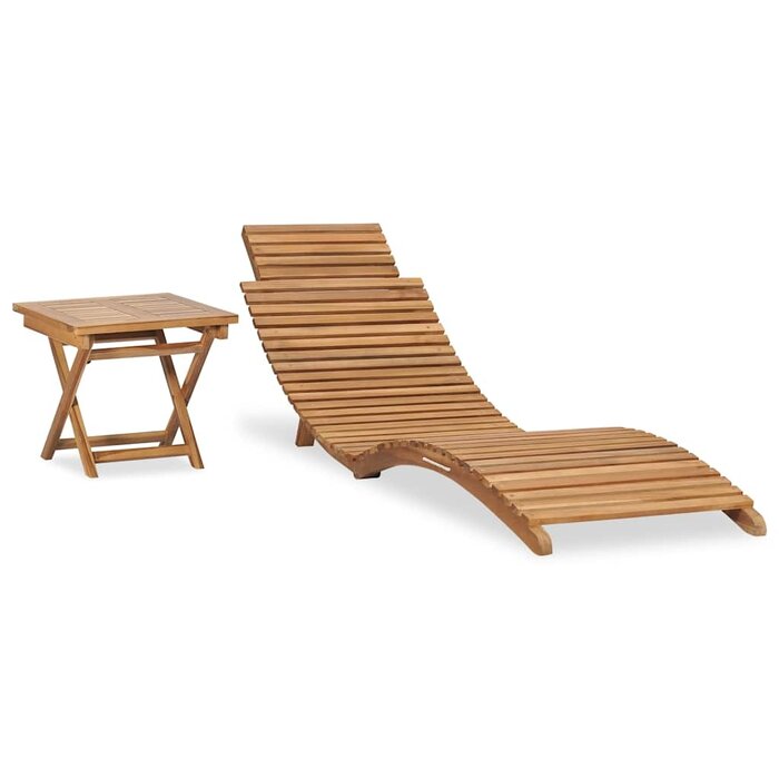 Vidaxl Luxus Teakholz-Sonnenliege mit Beistelltisch - Sparen Sie bis zu 35%