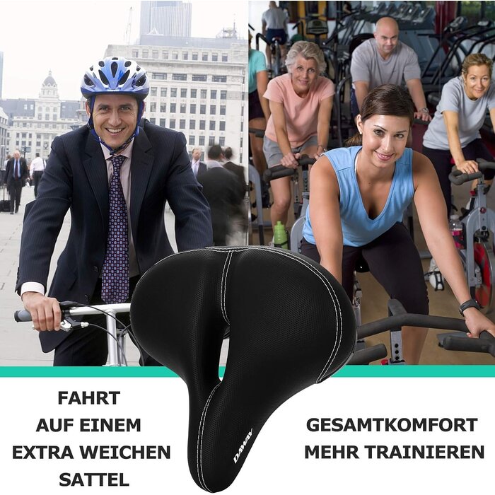 Ergonomischer Fahrradsattel mit Memory-Schaum - bis zu 28% Rabatt im Outlet