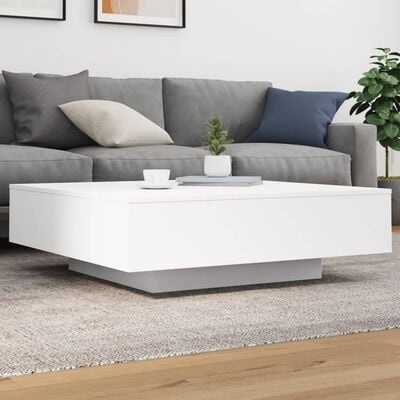 Vidaxl Moderner LED-Couchtisch 100x100 cm in Weiß - jetzt bis zu 46% günstiger