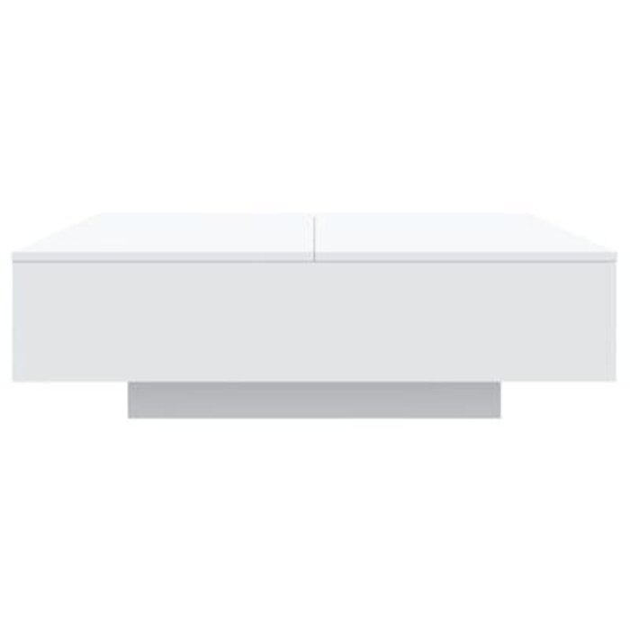 Vidaxl Moderner LED-Couchtisch 100x100 cm in Weiß - jetzt bis zu 46% günstiger