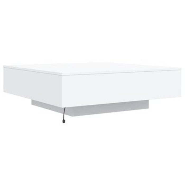 Vidaxl Moderner LED-Couchtisch 100x100 cm in Weiß - jetzt bis zu 46% günstiger