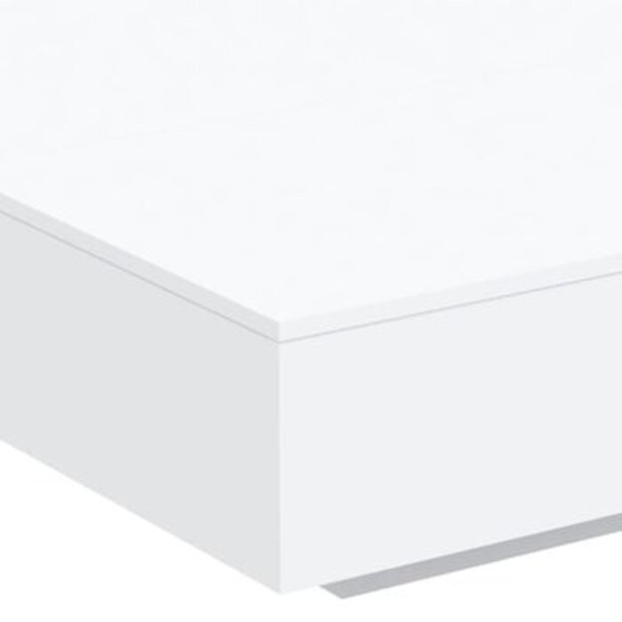 Vidaxl Moderner LED-Couchtisch 100x100 cm in Weiß - jetzt bis zu 46% günstiger