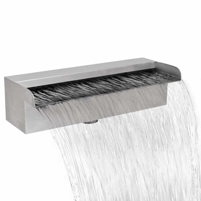 Vidaxl Edelstahl Pool-Wasserfall 30 cm - Entspannung pur - bis zu 40% günstiger