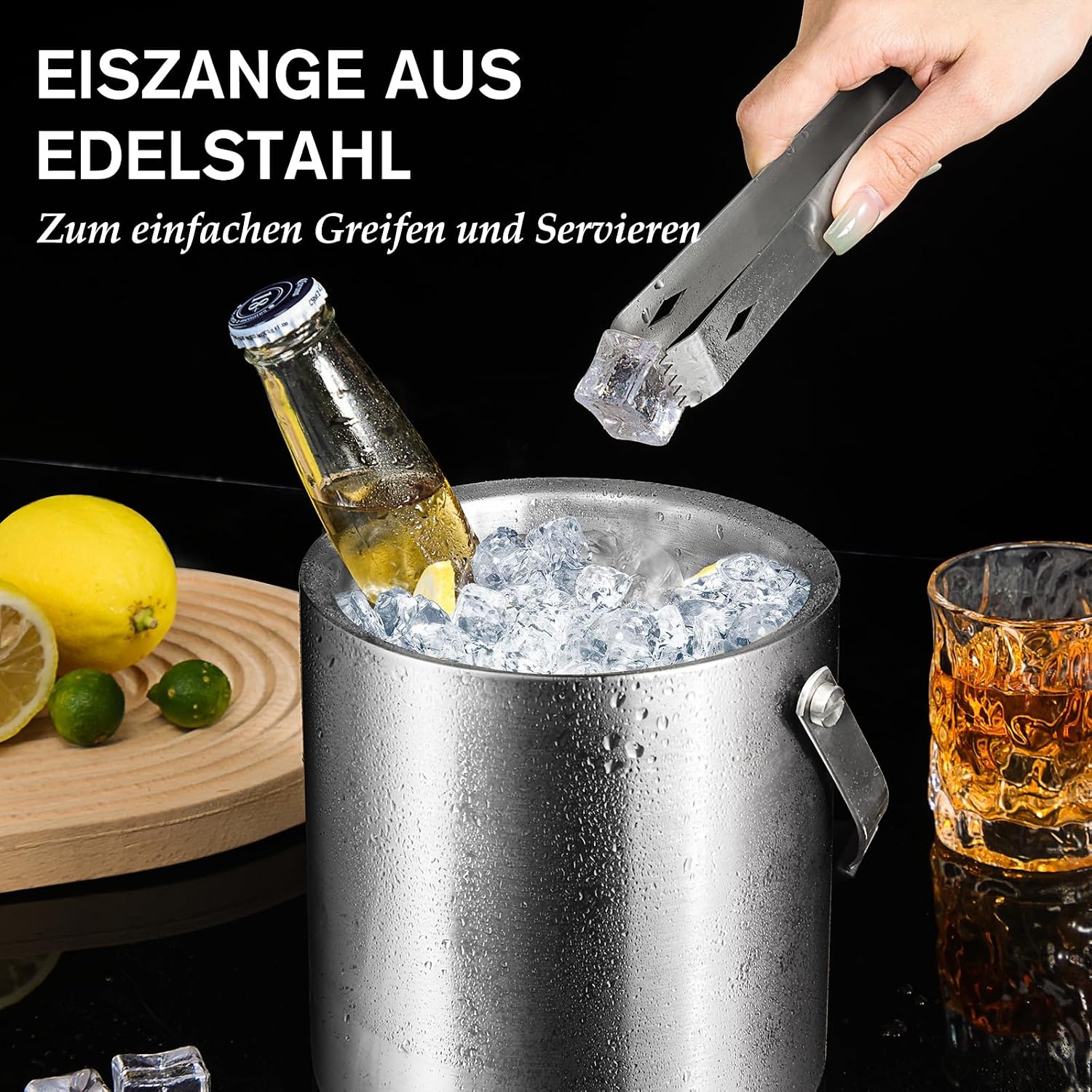 Premium Eiseimer aus Edelstahl, 2 Liter - bis zu 32% günstiger