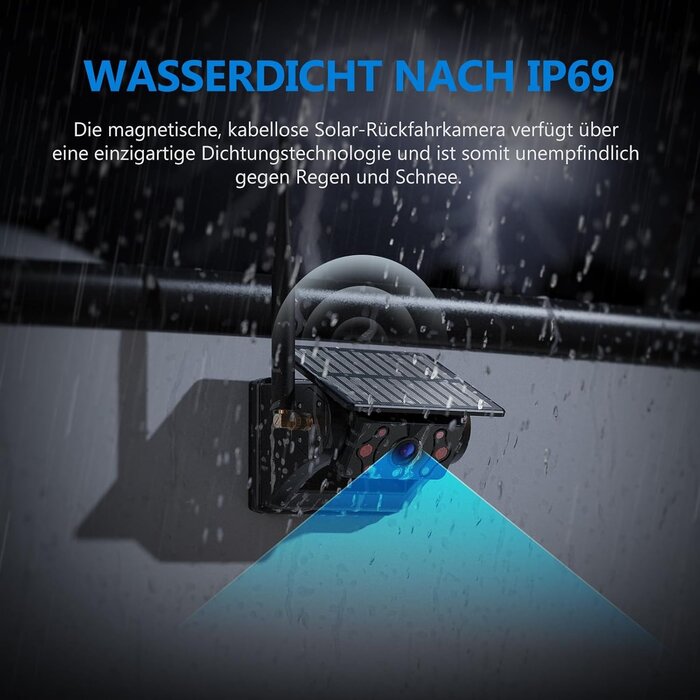 Drahtlose Solar-Rückfahrkamera 7 Zoll IPS - Outlet bis zu 35% Rabatt