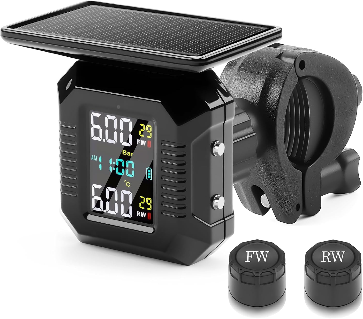Motorrad Reifendruck-Kontrollsystem mit LCD-Display - bis zu 32% günstiger