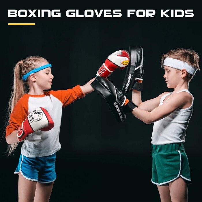 Kinder-Boxhandschuhe 5-12 Jahre, Rot - Outlet bis zu 30% sparen
