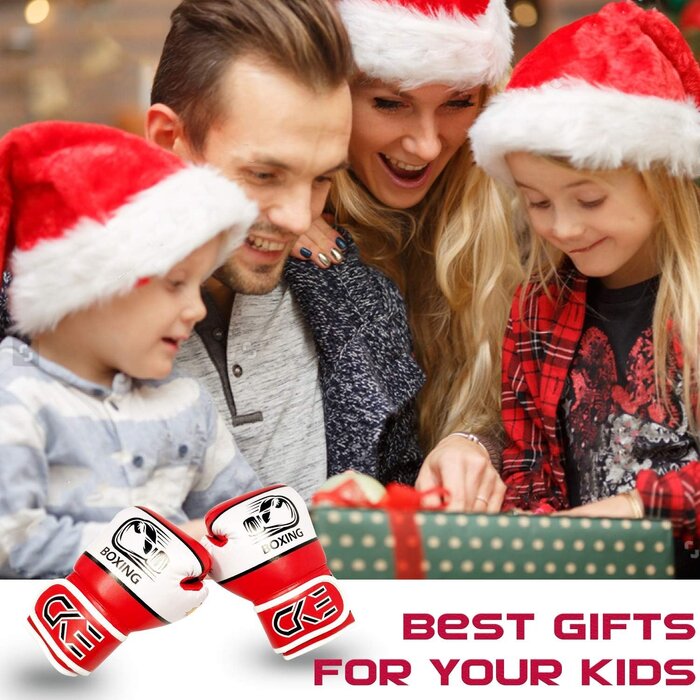 Kinder-Boxhandschuhe 5-12 Jahre, Rot - Outlet bis zu 30% sparen