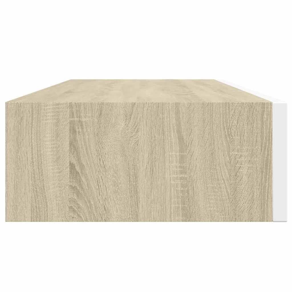 Vidaxl Wandregal mit Schublade 60x23,5cm in Eichenoptik - bis zu 40% günstiger
