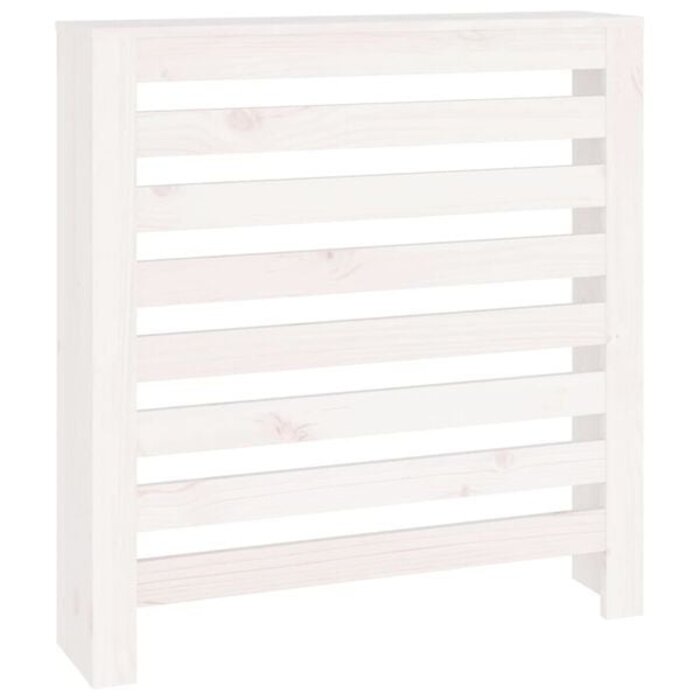 Vidaxl Heizkörperverkleidung Kiefer massiv Weiß 79,5x84cm - bis zu 39% sparen